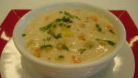 Sopa creme de aveia e legumes